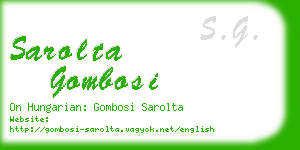 sarolta gombosi business card